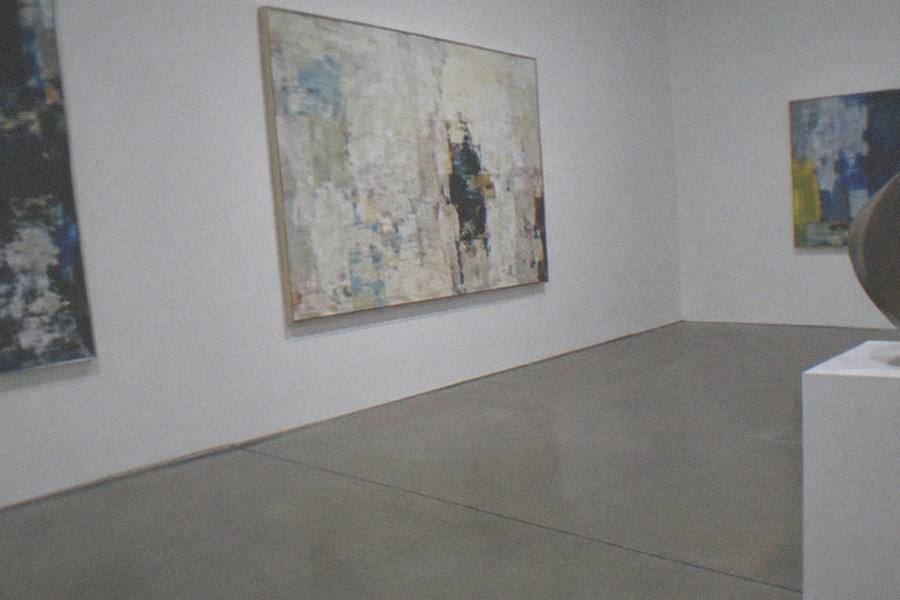 Visitors viewing artworks in the Artizon Museum galleries in Kyobashi